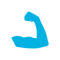 Arm flexing icon